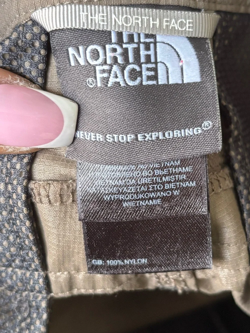 The North Face Men's Cargo Hiking Pants 34L Brown Outdoor Utility